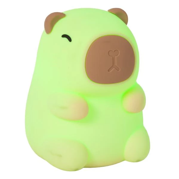 Lucide PINCHA CAPYBARA - Lampe de table Rechargeable Chambres d'enfant - Batterie/Piles - LED 3 StepDim - 1x0,5W 2100K - Crème | Essential - détail 2